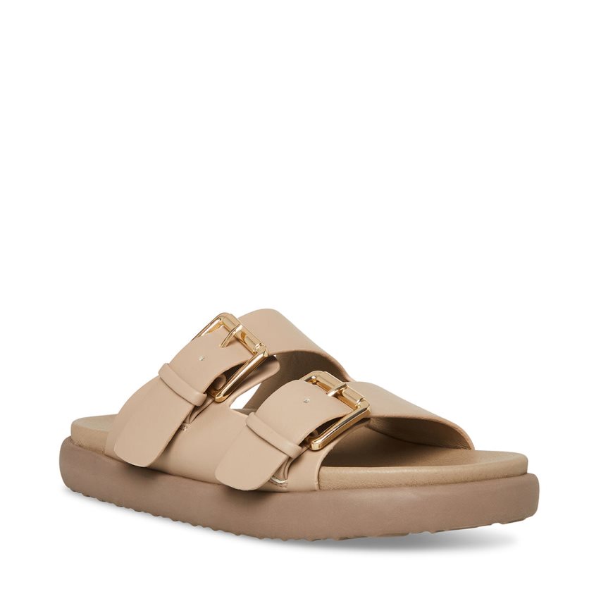 Sandalias de Diapositivas Steve Madden Nevara Mujer Beige | ES MW4E92